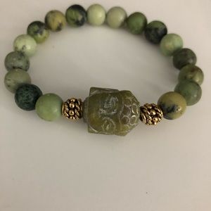 Custom  genuine Gemstone stretch bracelets